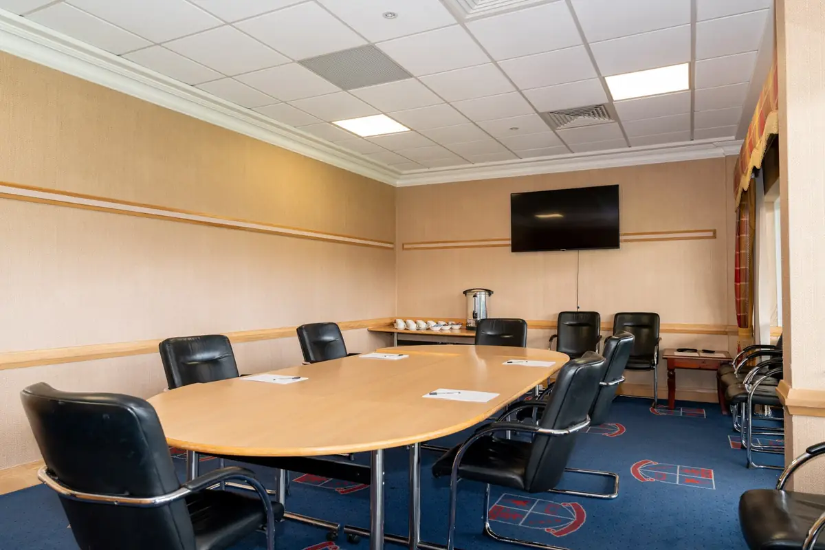 Boardroom event space at The West Stand, Telford