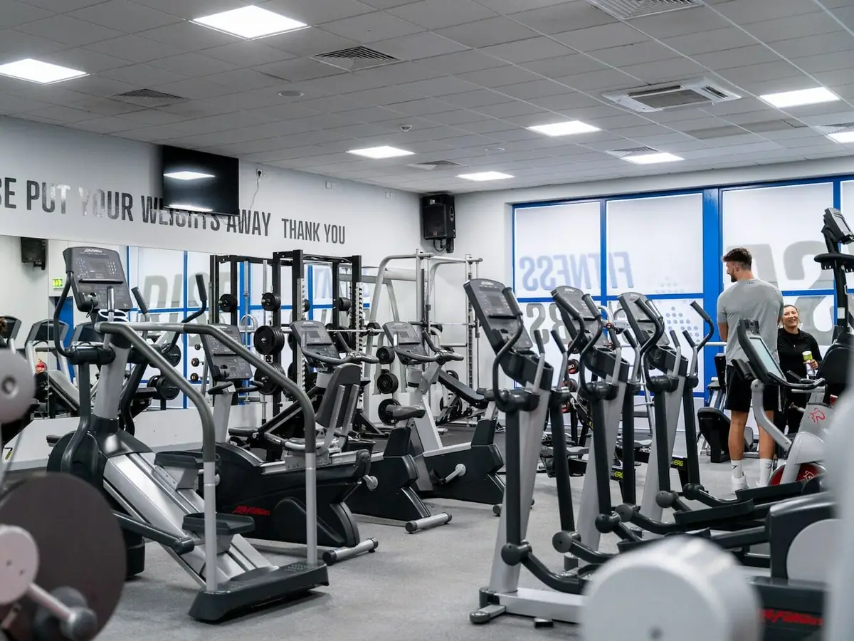 The high-spec gym at The West Stand, Telford